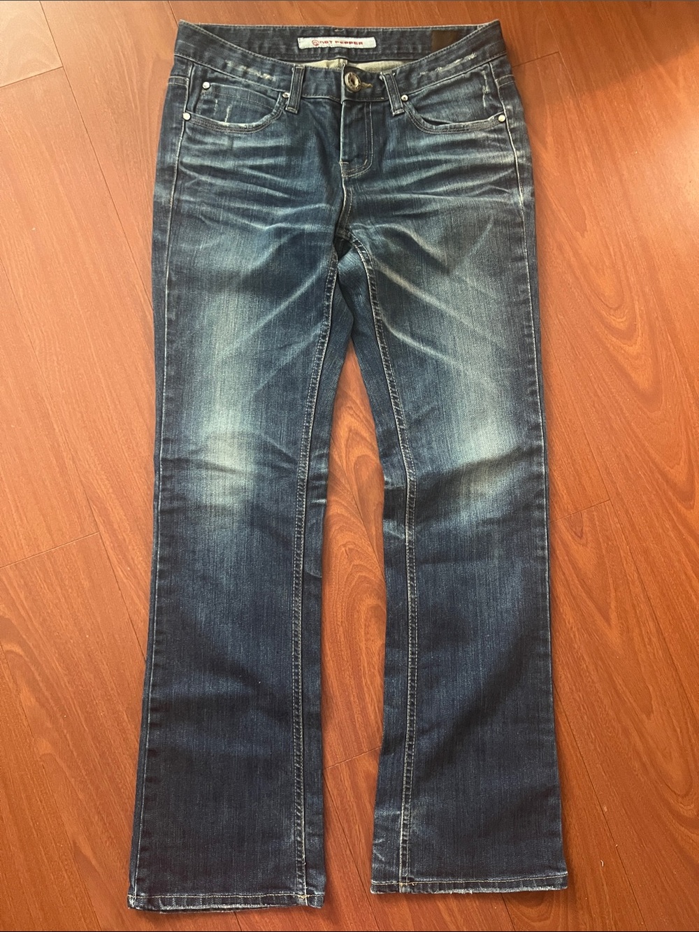 Hot‎ Pepper Women's Washed Blue Bootcut Jeans size 28 made in Korea